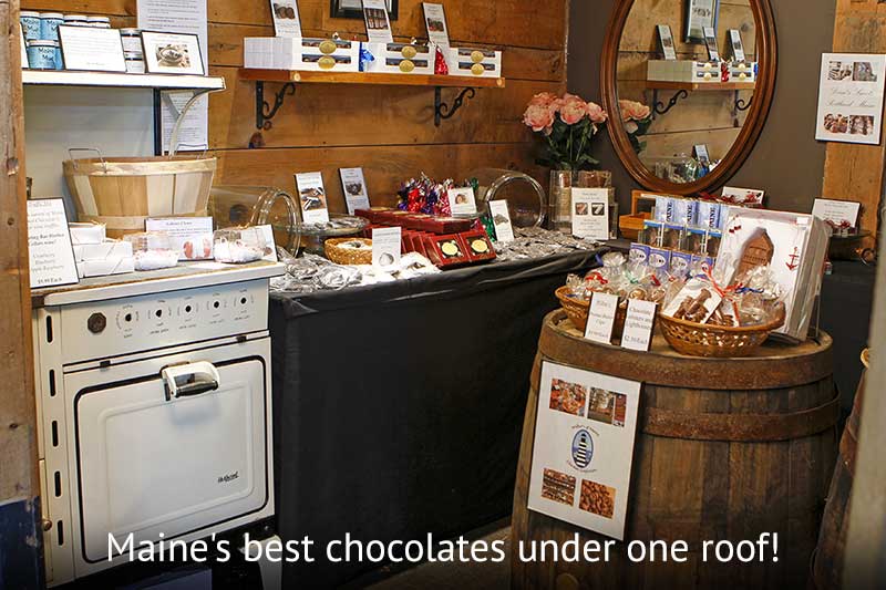 Bar Harbor Cellars chocolate room